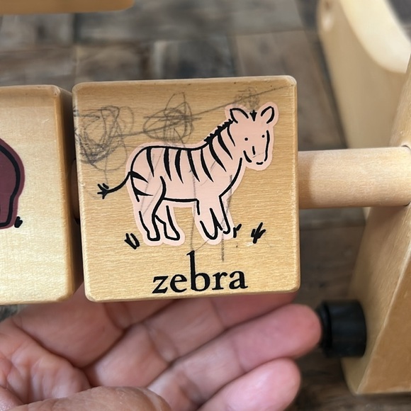 Pottery Barn Kids Wooden Alphabet Abacus Learning Toy - Picture 5 of 14